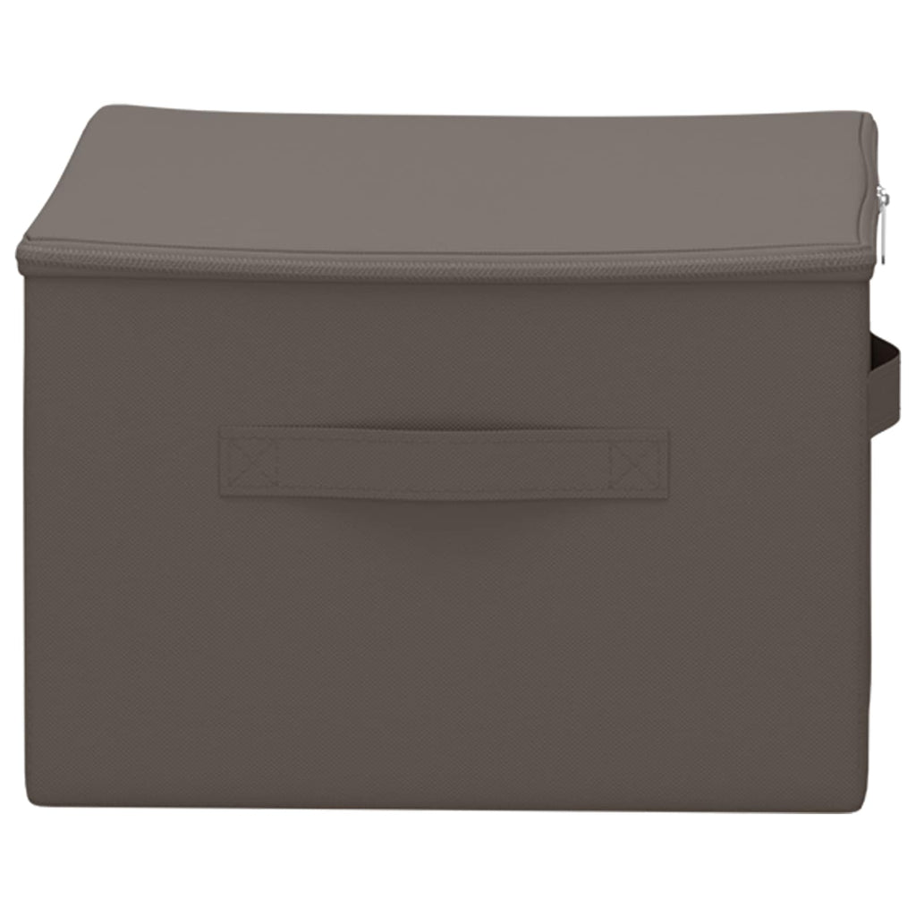 vidaXL Skrzynia do przechowywania 6 pcs Szary 50 x 30 x 25 cm Włóknina
