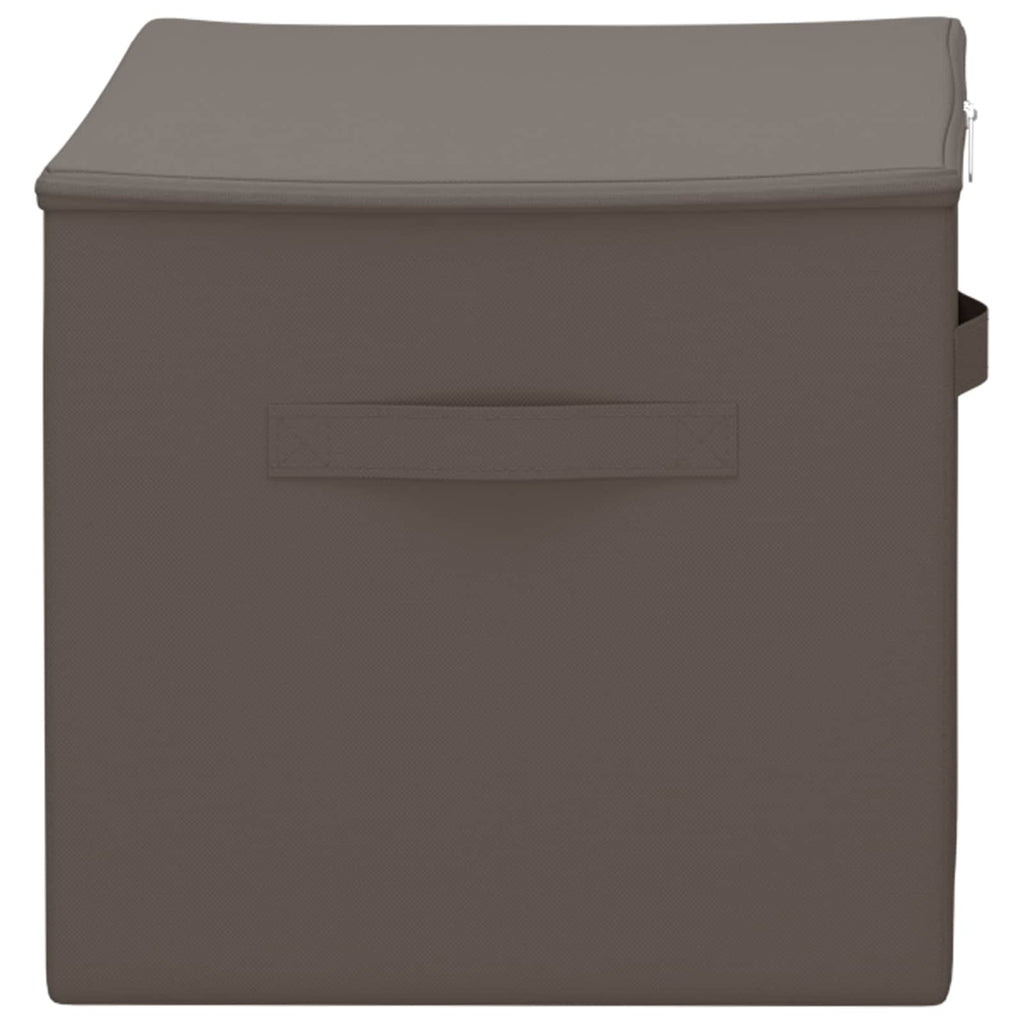 vidaXL Skrzynia do przechowywania 24 pcs Szary 55 x 35 x 32 cm