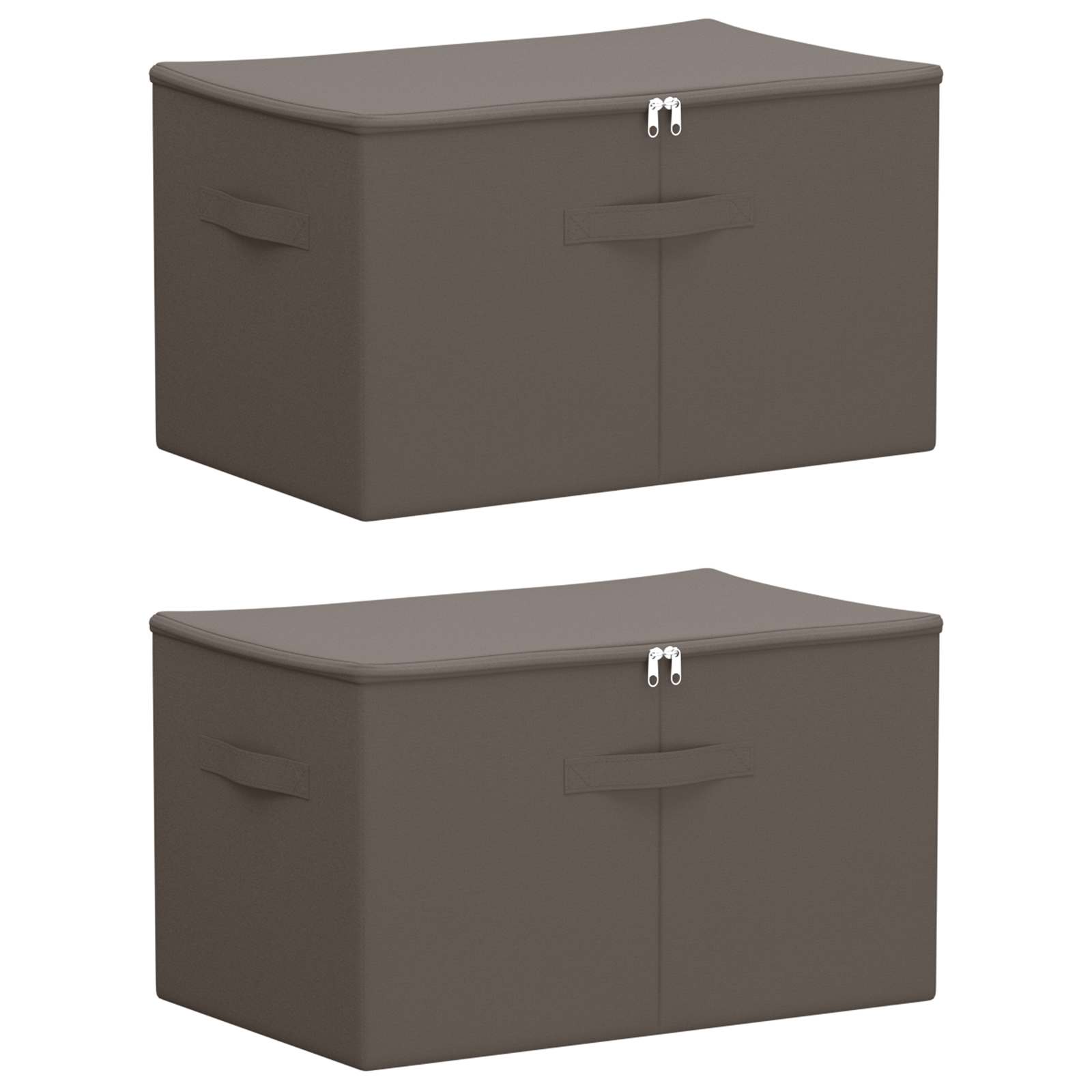 vidaXL Skrzynia do przechowywania 2 pcs Szary 60 x 43 x 35 cm Włóknina