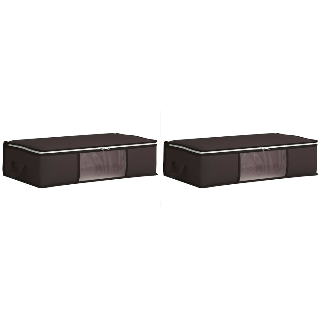 vidaXL Pojemnik na przechowywanie z przezroczystym bocznym oknem 2 pcs