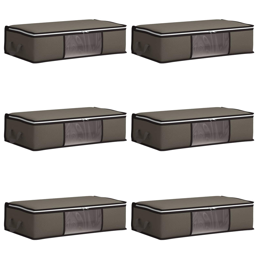 vidaXL Pojemnik na przechowywanie z przezroczystym bocznym oknem 6 pcs