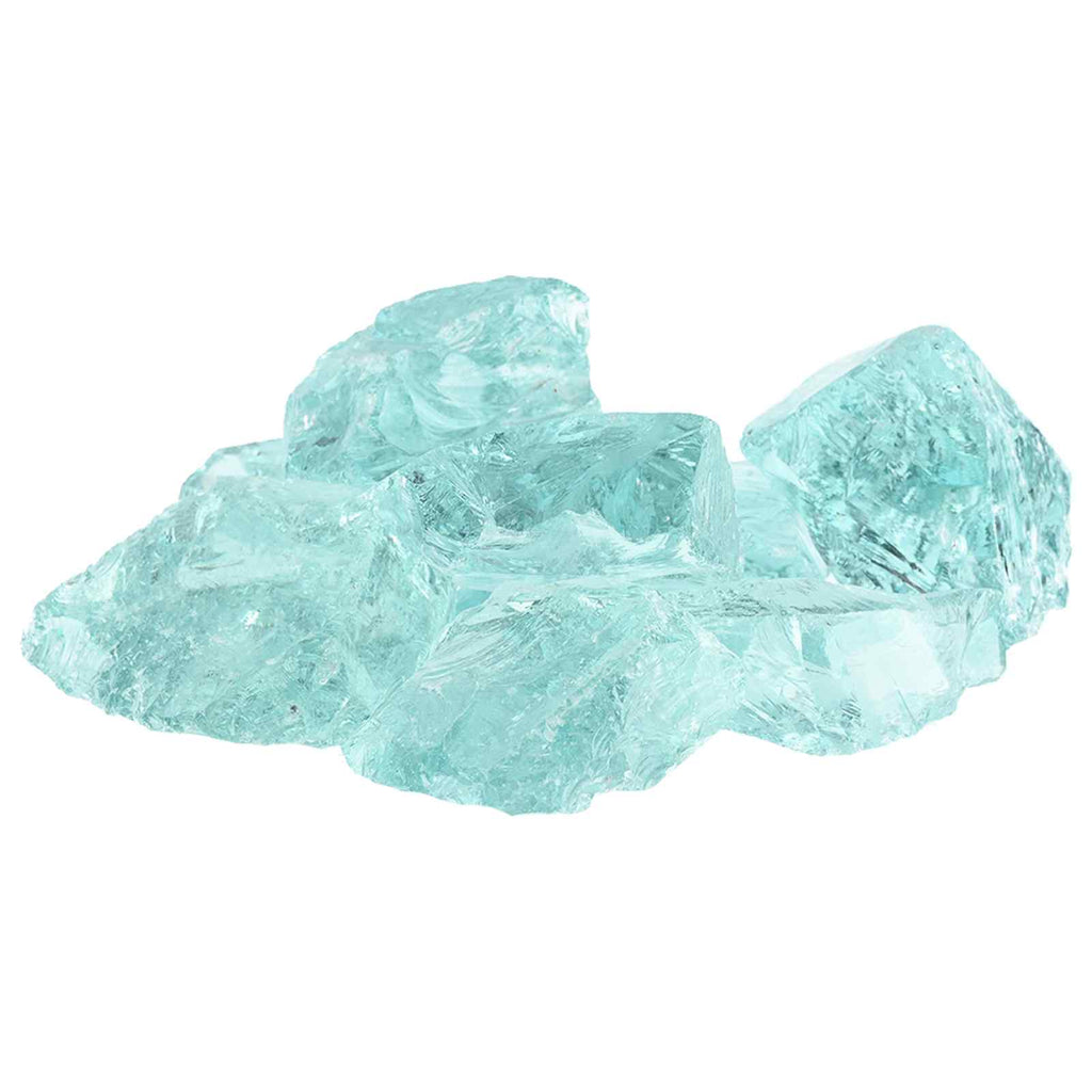 vidaXL Kamienie Ogrodowe Turkusowy 12 cm Szkło