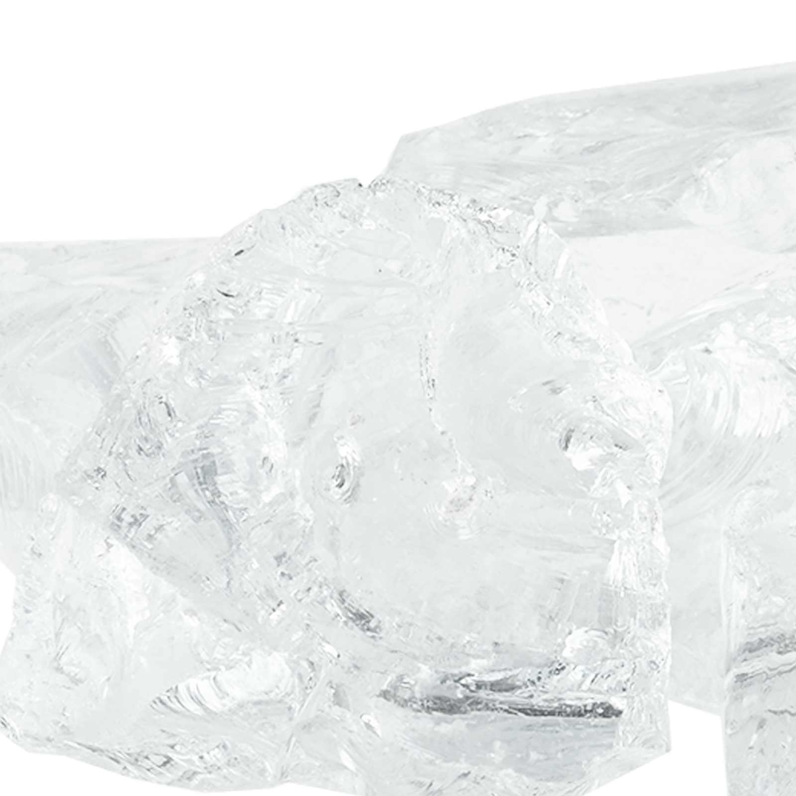 vidaXL Kamienie Ogrodowe Biały 12 cm Szkło
