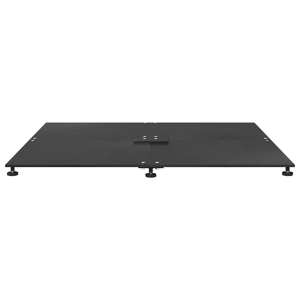 vidaXL Podstawa do parasola Czarny 100 x 100 x 4 cm Stal