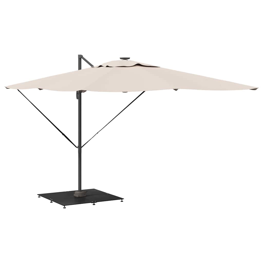 vidaXL Podstawa do parasola Czarny 100 x 100 x 4 cm Stal
