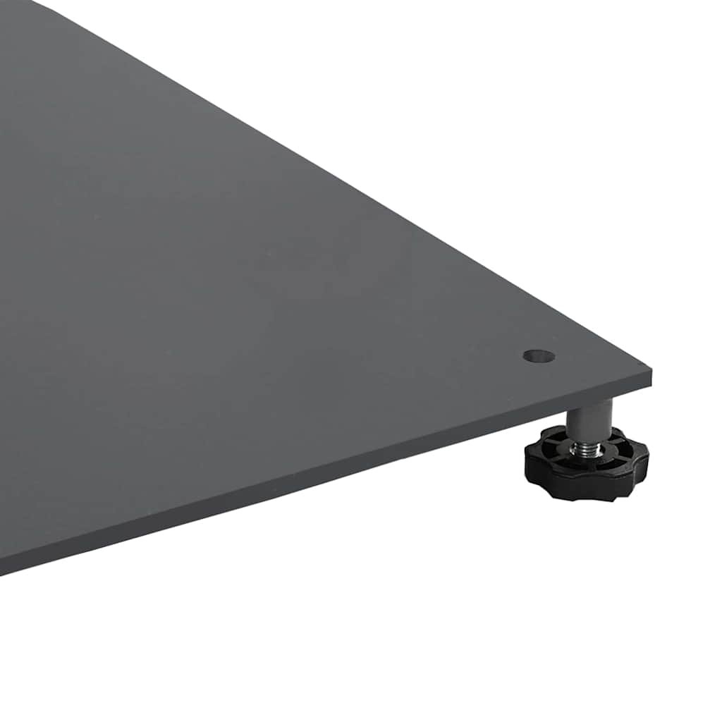 vidaXL Podstawa do parasola ciemno szary 100 x 100 x 4 cm Stal