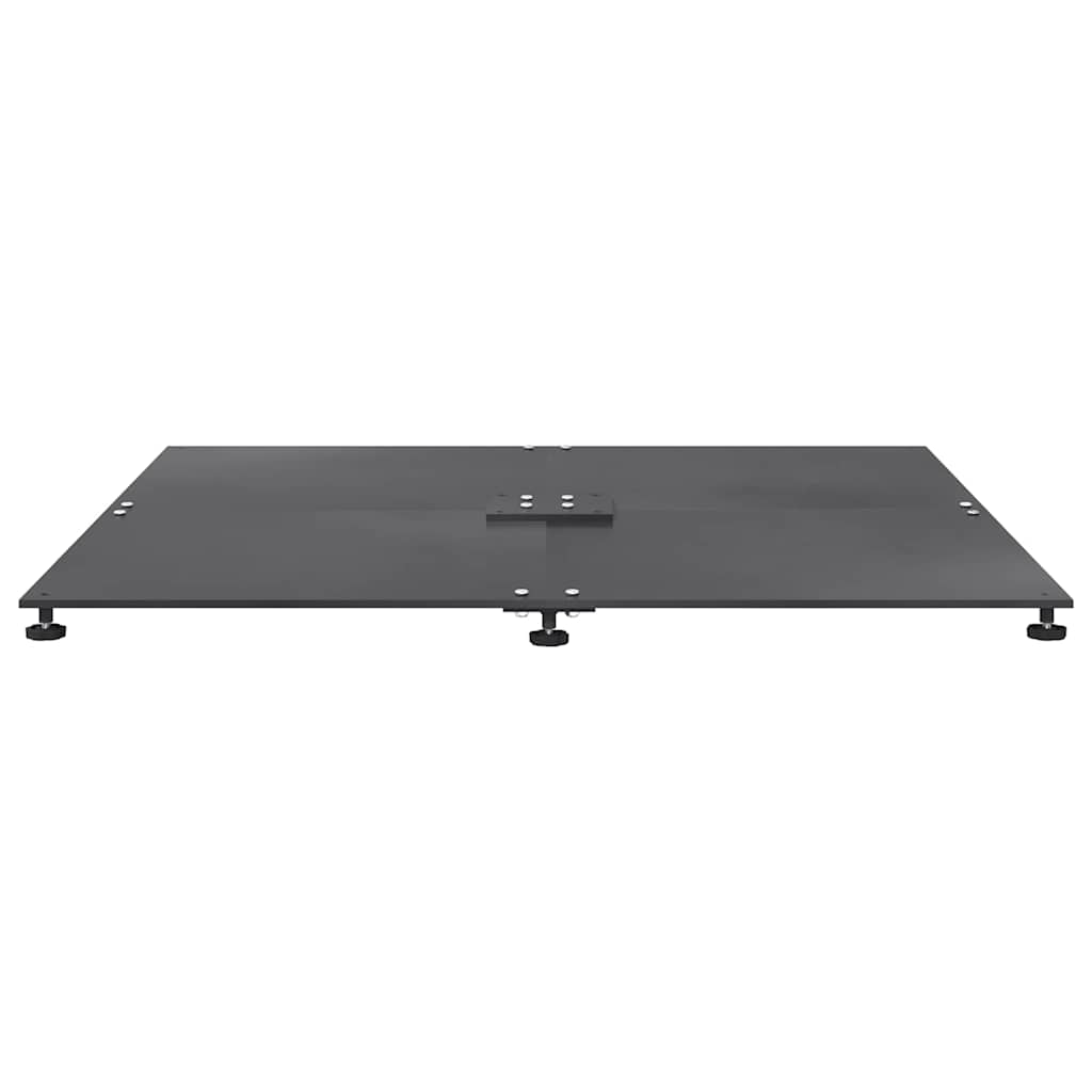 vidaXL Podstawa do parasola ciemno szary 100 x 100 x 4 cm Stal