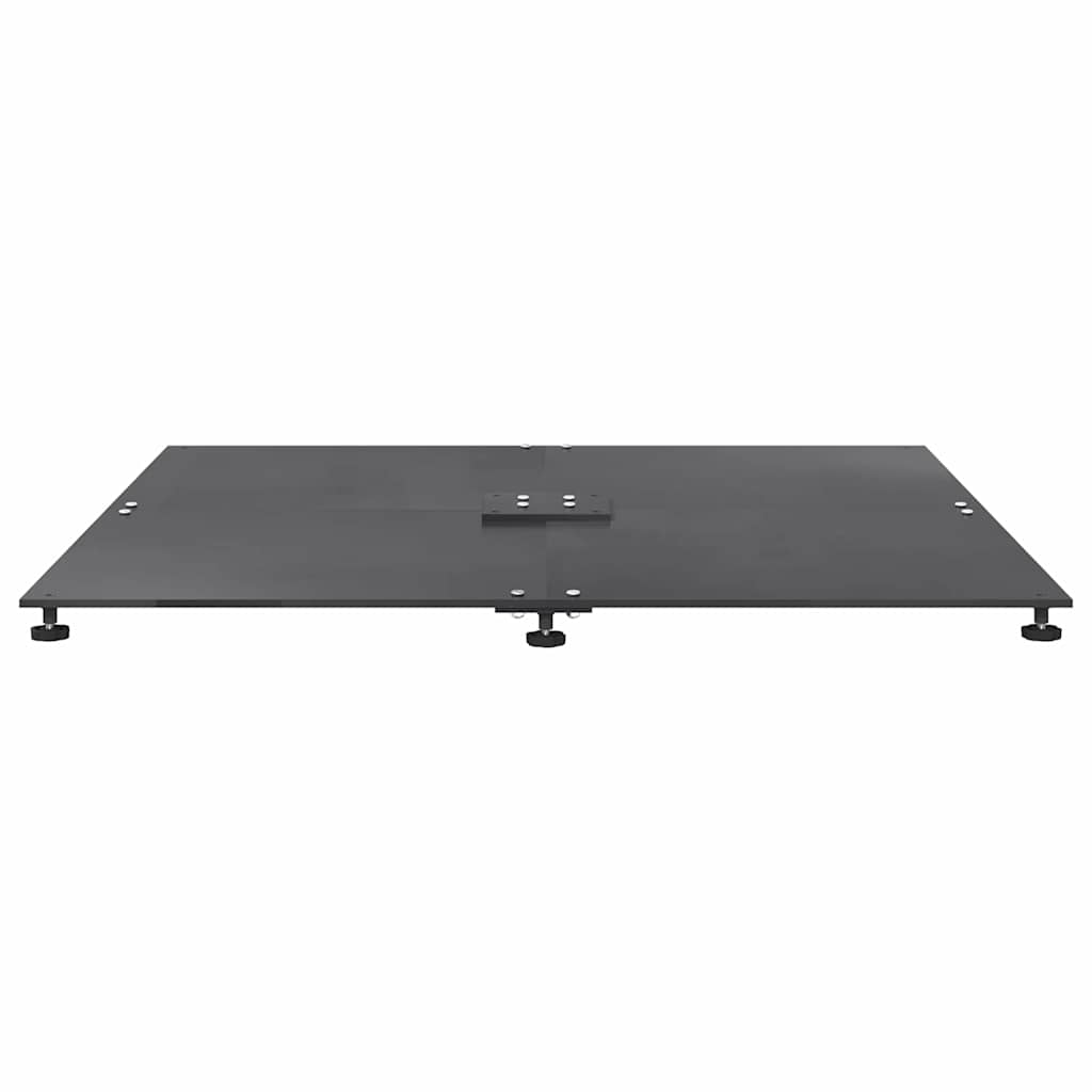 vidaXL Podstawa do parasola ciemno szary 100 x 100 x 4 cm Stal