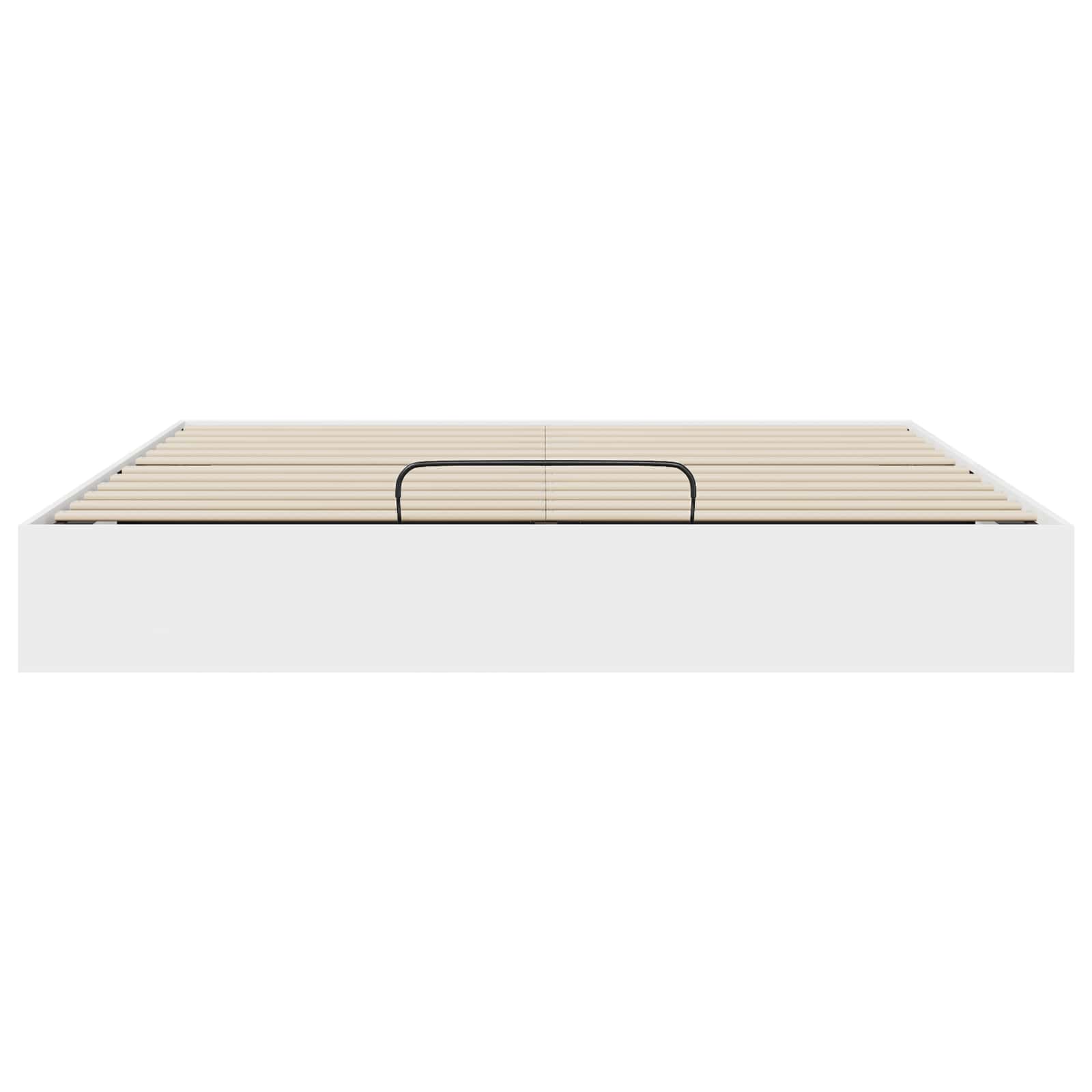 vidaXL Łóżko otomanowe Biały 203 x 180 x 25 cm Drewno inżynieryjne