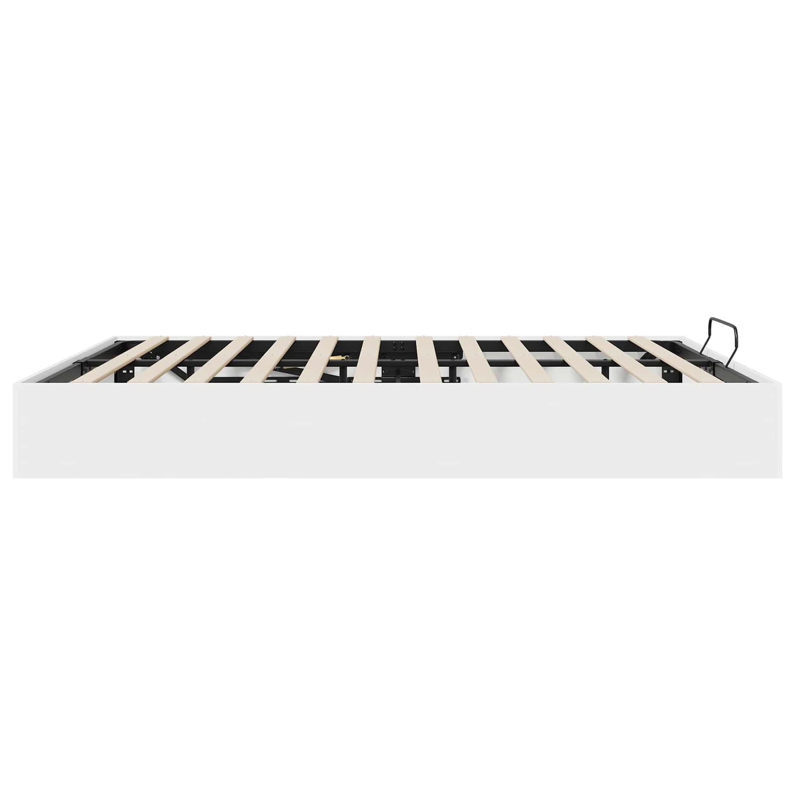 vidaXL Łóżko otomanowe Biały 203 x 180 x 25 cm Drewno inżynieryjne