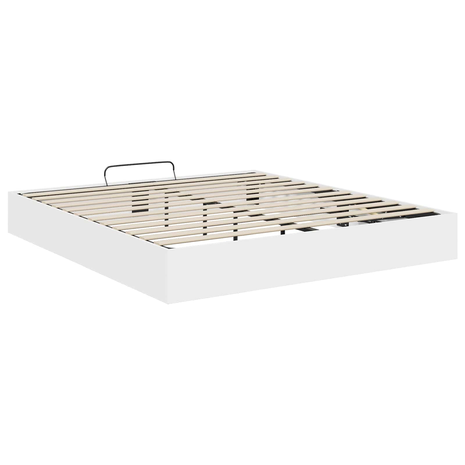 vidaXL Łóżko otomanowe Biały 203 x 160 x 25 cm Drewno inżynieryjne