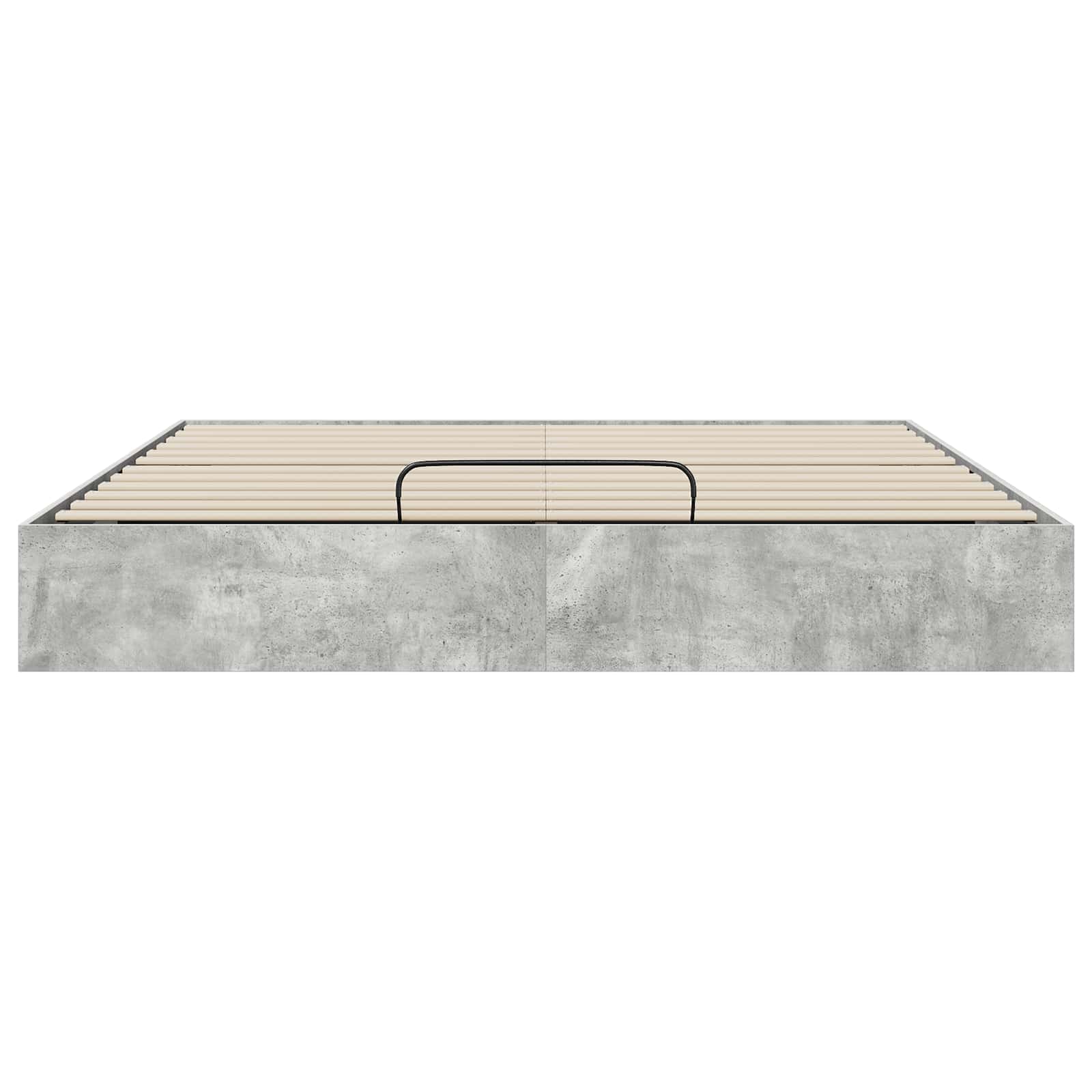 vidaXL Łóżko otomanowe Betonowy Szary 160 x 200 cm Drewno inżynieryjne