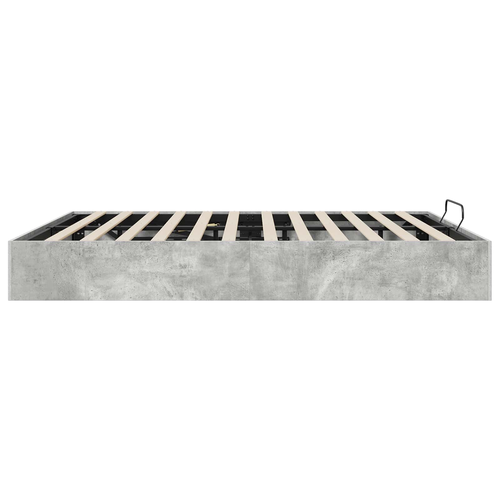 vidaXL Łóżko otomanowe Betonowy Szary 160 x 200 cm Drewno inżynieryjne
