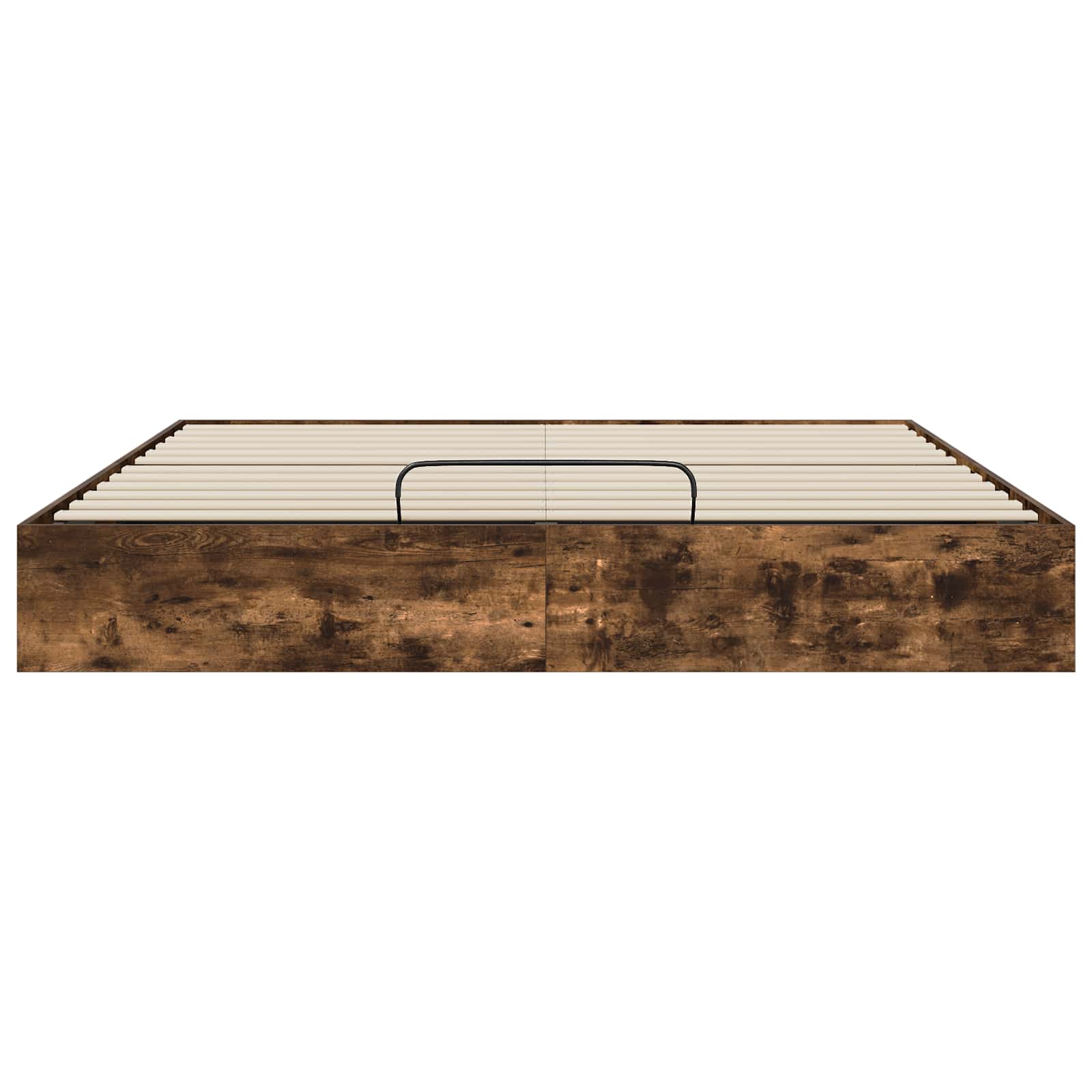 vidaXL Łóżko otomanowe z przechowywaniem Dąb Wędzony 203 x 160 x 25 cm