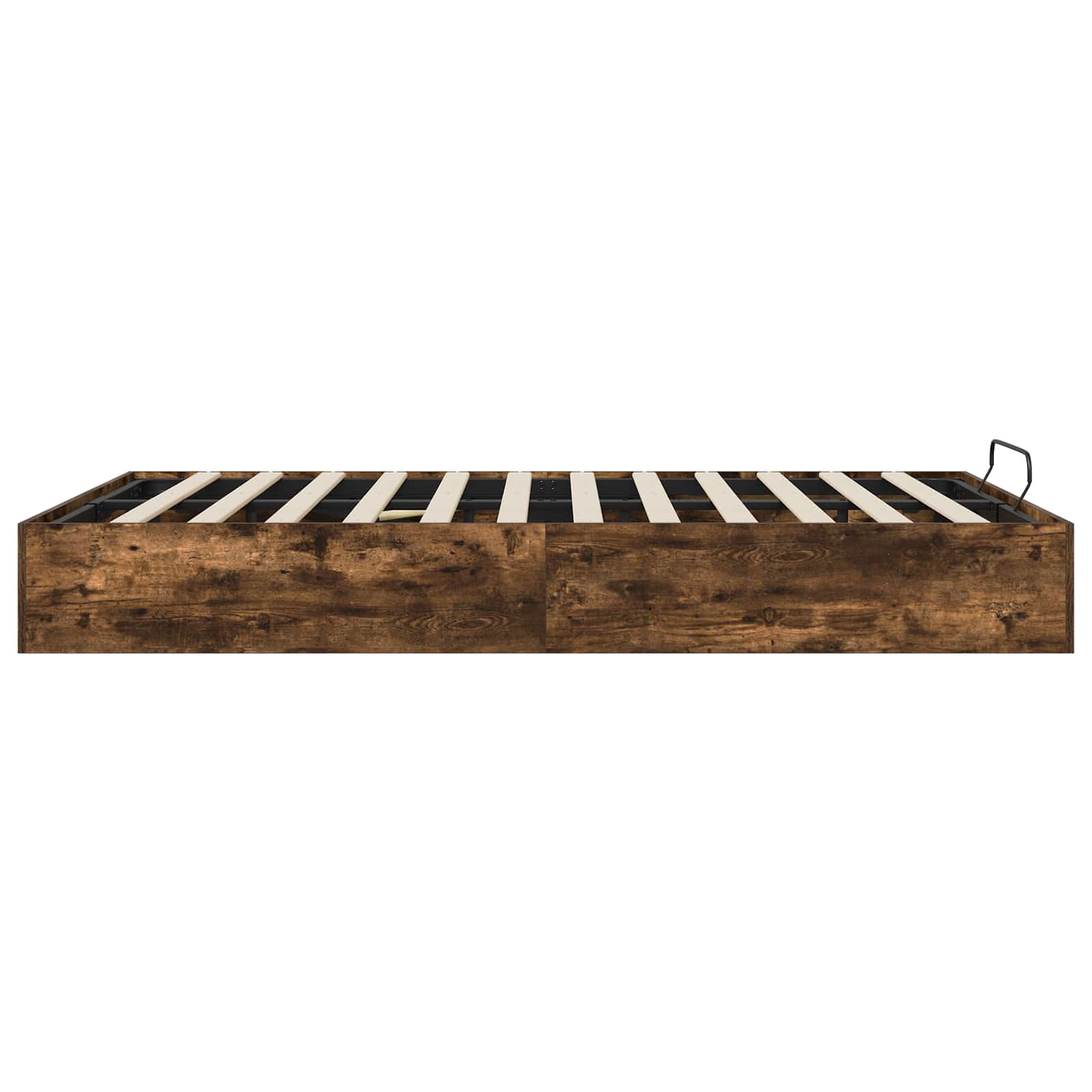 vidaXL Łóżko otomanowe z przechowywaniem Dąb Wędzony 203 x 150 x 25 cm