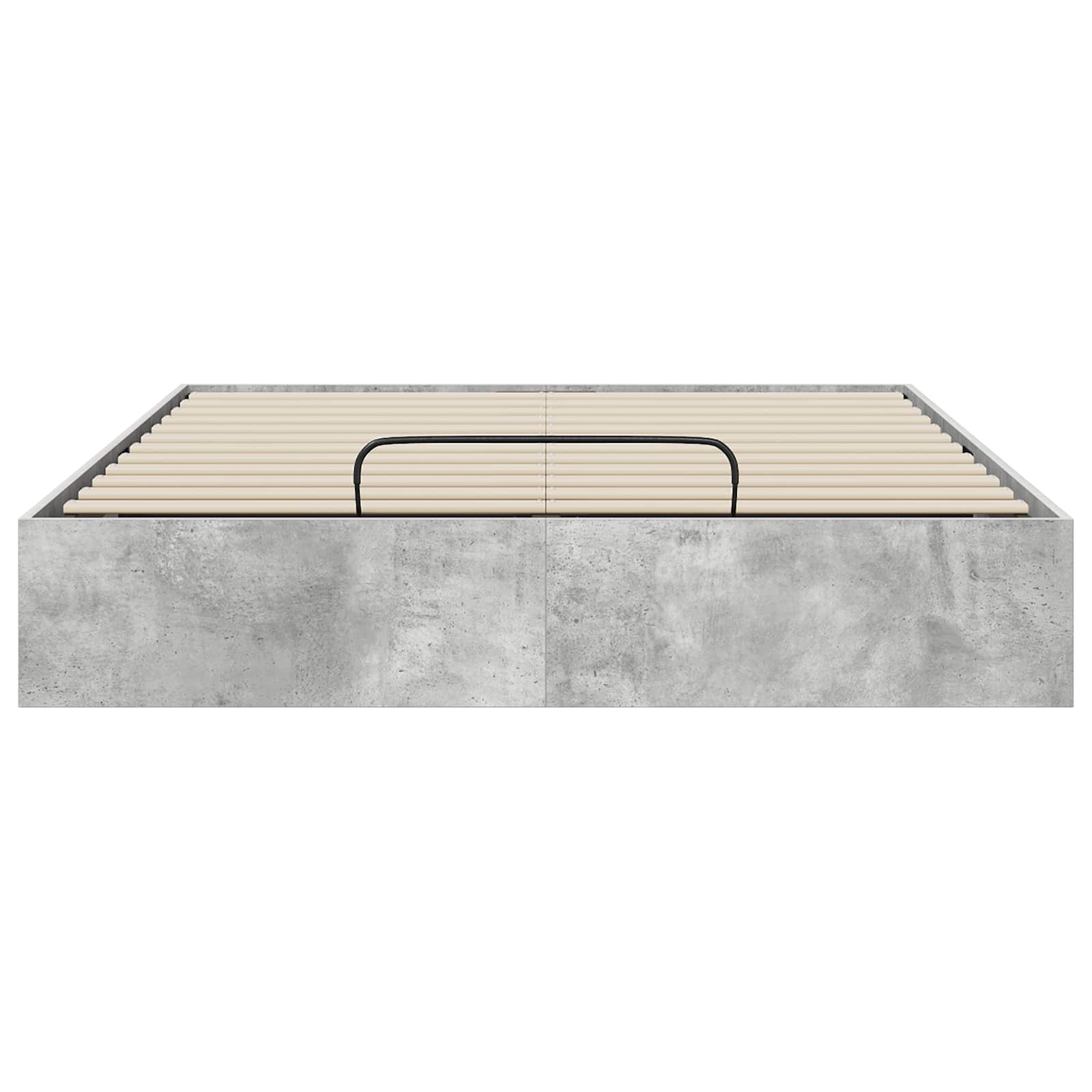vidaXL Łóżko otomanowe Betonowy Szary 120 x 200 cm Drewno inżynieryjne