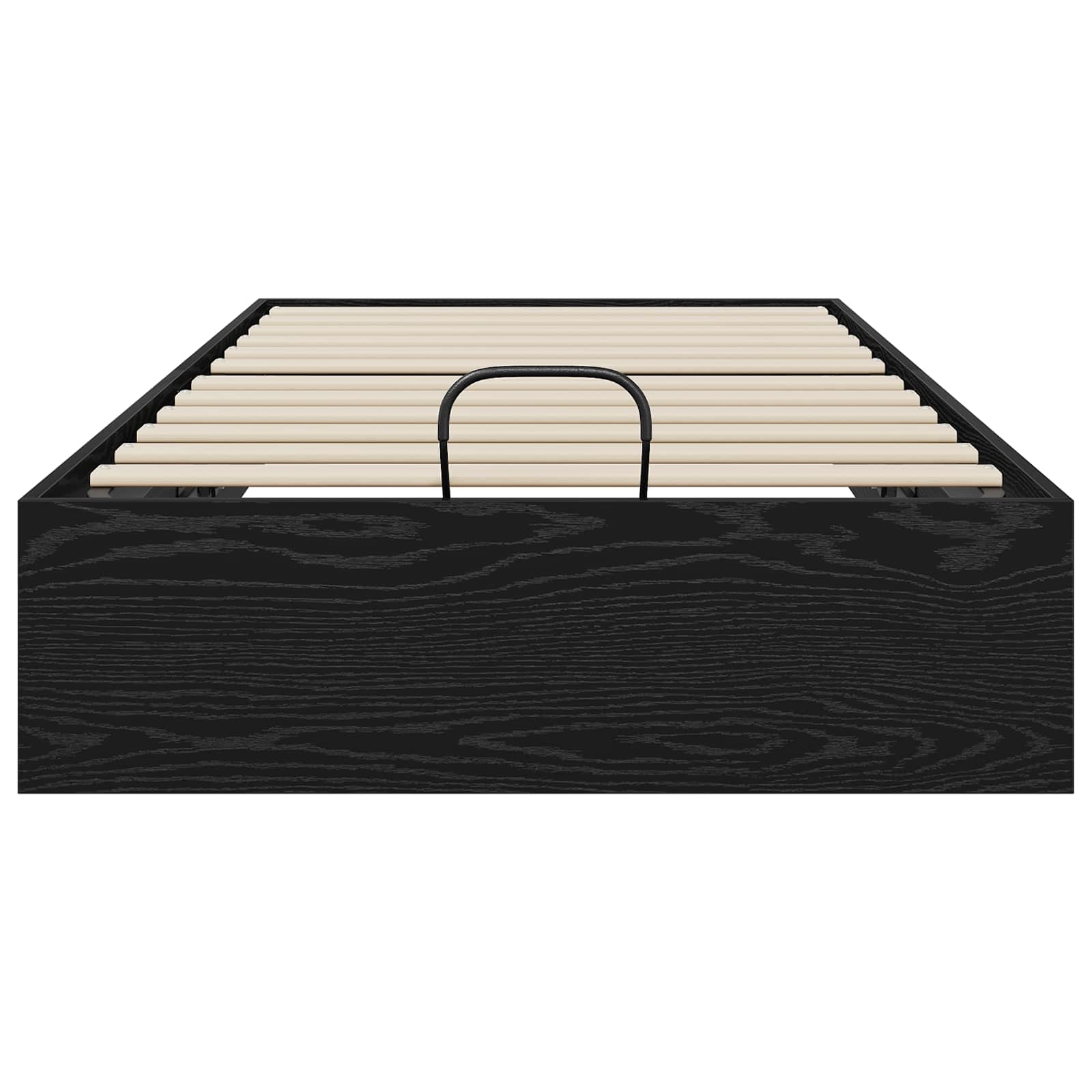 vidaXL Łóżko otomanowe z przechowywaniem Czarny Dąb 203 x 100 x 25 cm
