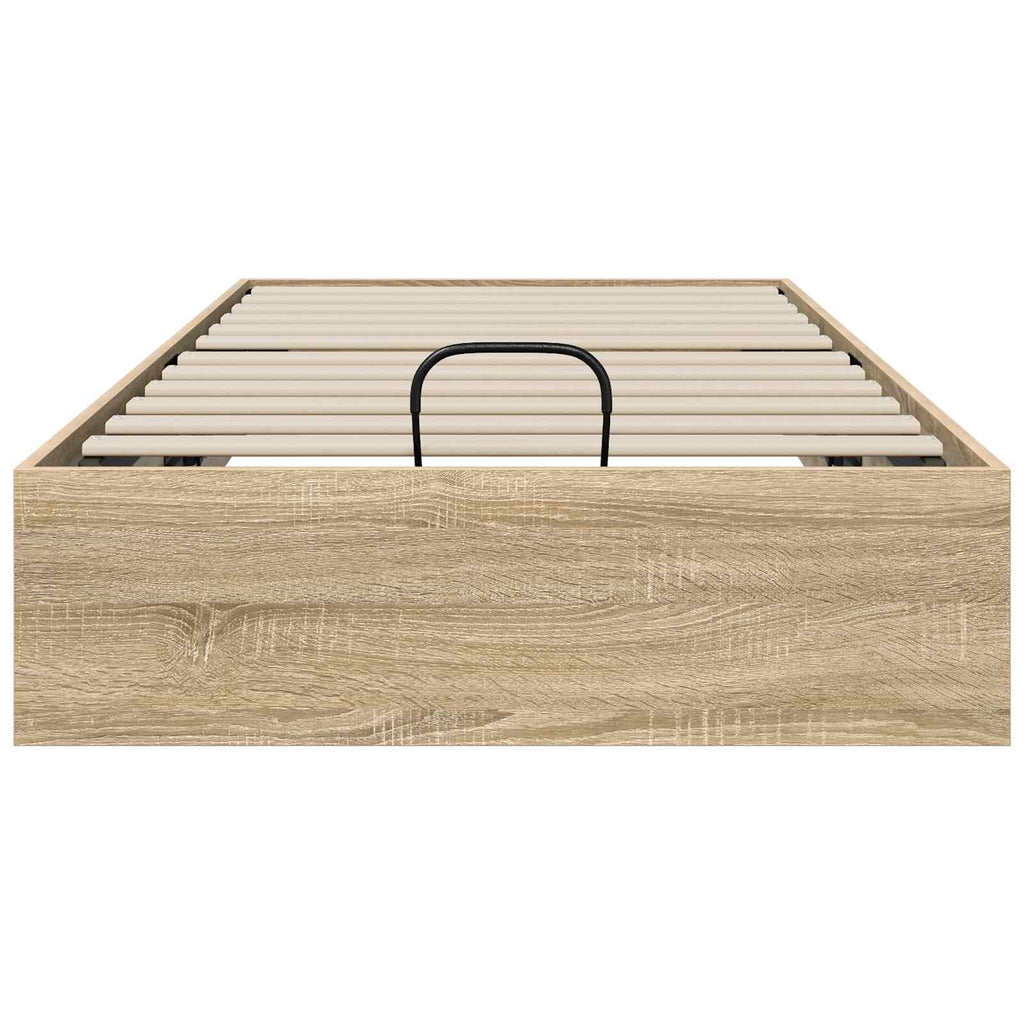 vidaXL Łóżko otomanowe z przechowywaniem Dąb Sonoma 203 x 100 x 25 cm