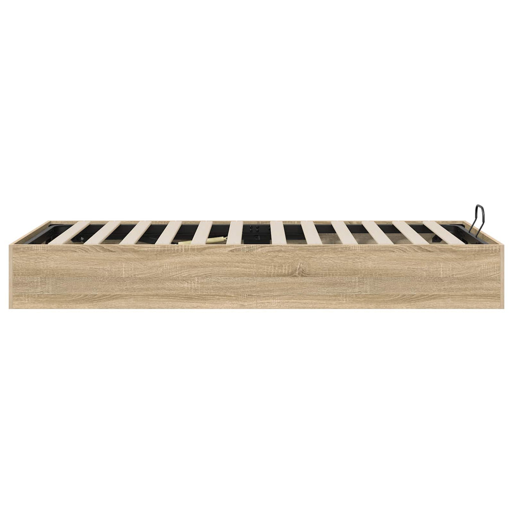 vidaXL Łóżko otomanowe Dąb Sonoma 75,5 x 190 cm Drewno inżynieryjne