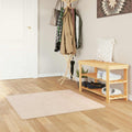 vidaXL Chodnik dywanowy MARSA Kremowy 100 x 100 cm Poliester i PVC