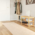 vidaXL Chodnik dywanowy MARSA Kremowy 250 x 100 cm Poliester i PVC