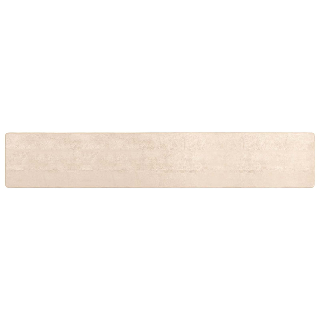vidaXL Chodnik dywanowy MARSA Kremowy 100 x 450 cm Poliester i PVC
