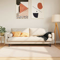 vidaXL Chodnik dywanowy MARSA Kremowy 120 x 170 cm Poliester i PVC