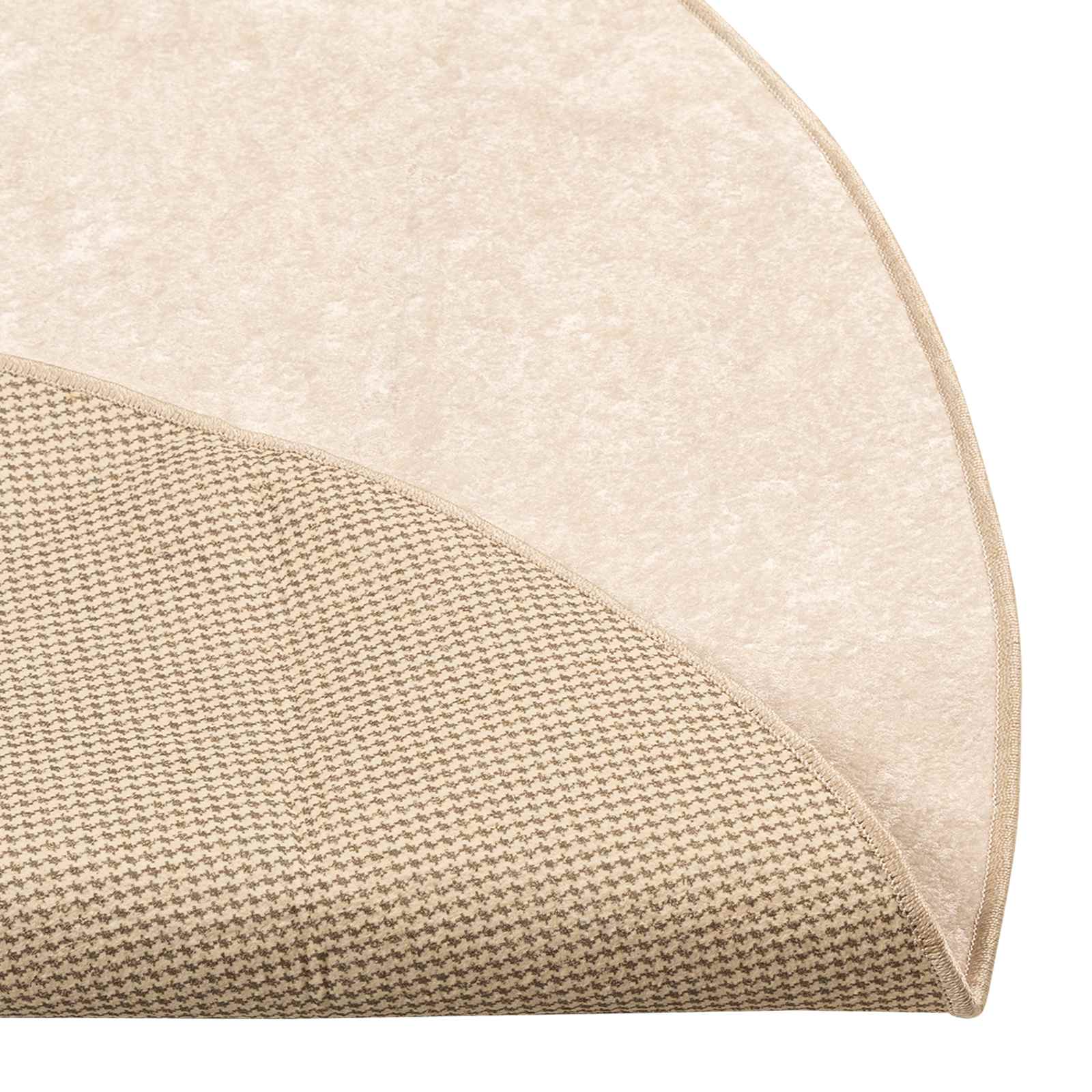 vidaXL Chodnik dywanowy MARSA Kremowy 120 x 120 cm Poliester i PVC