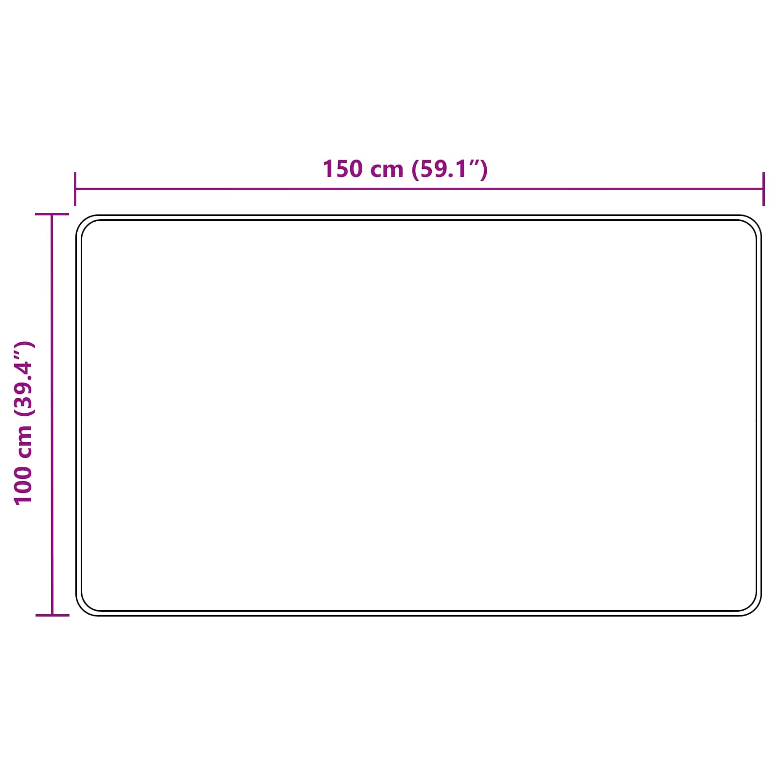vidaXL Chodnik dywanowy MARSA Beżowy 100 x 150 cm Poliester i PVC