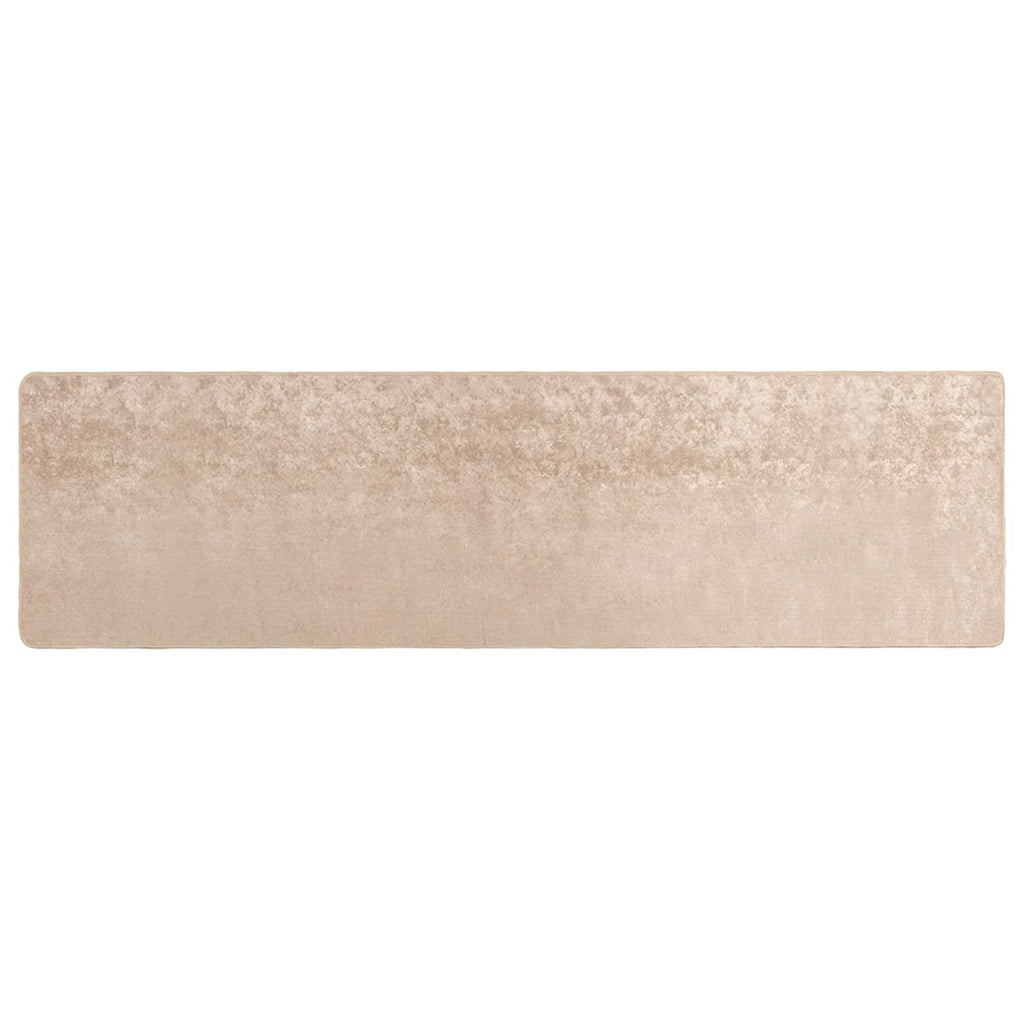 vidaXL Chodnik dywanowy MARSA Beżowy 100 x 400 cm Poliester i PVC