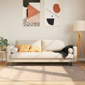 vidaXL Chodnik dywanowy MARSA Beżowy 120 x 170 cm Poliester i PVC