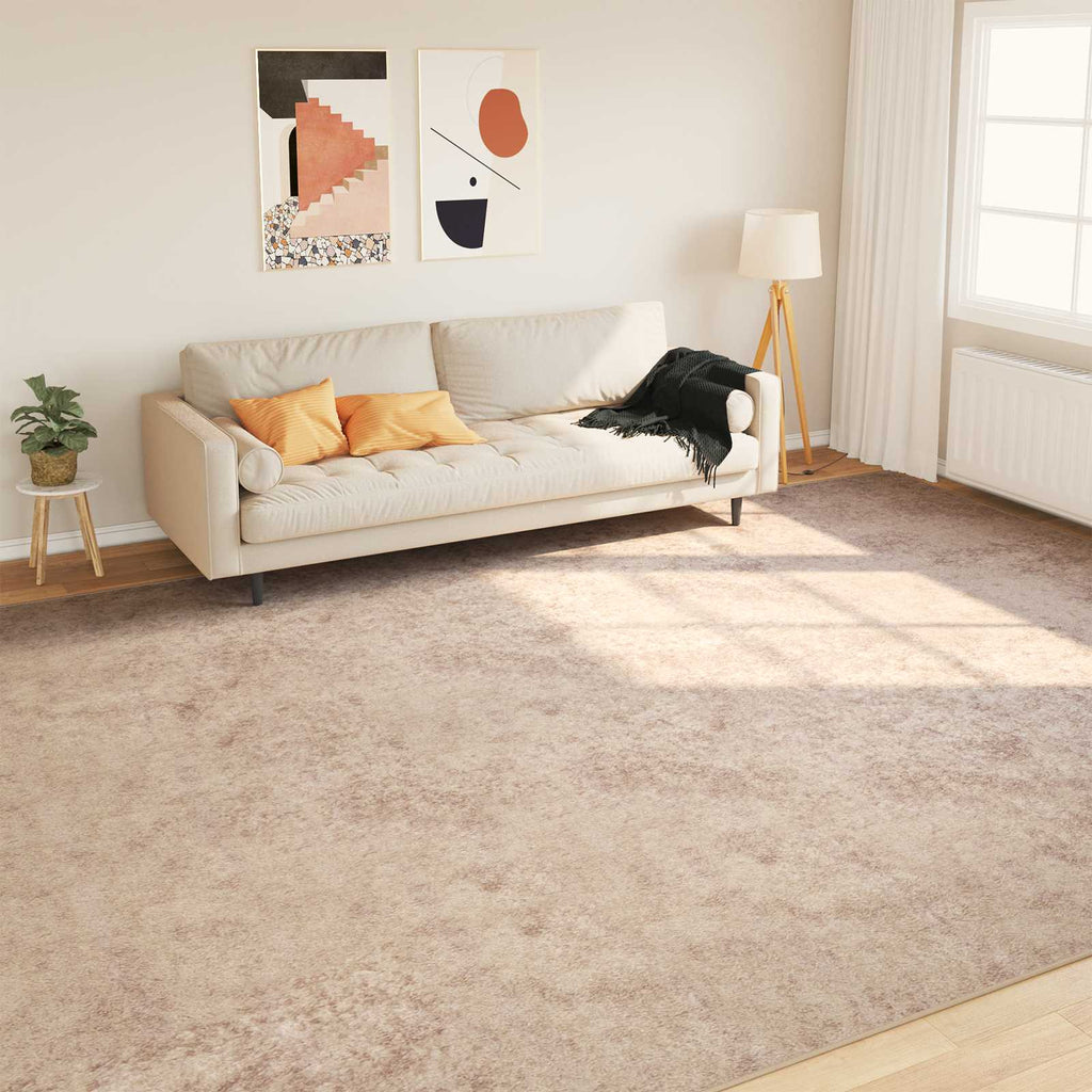 vidaXL Chodnik dywanowy MARSA Beżowy 300 x 400 cm Poliester i PVC