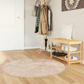 vidaXL Chodnik dywanowy MARSA Beżowy 120 x 120 cm Poliester i PVC
