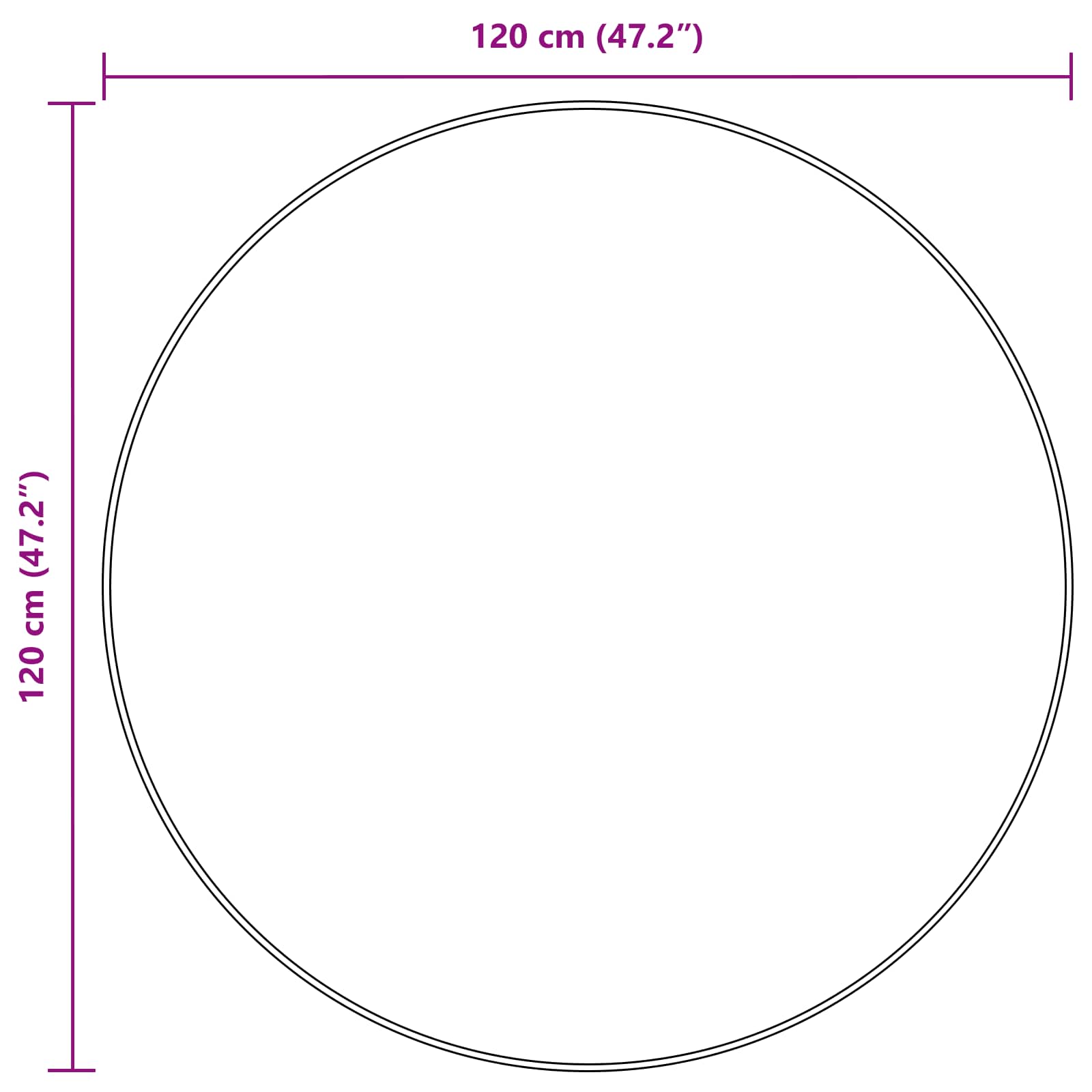 vidaXL Chodnik dywanowy MARSA Beżowy 120 x 120 cm Poliester i PVC