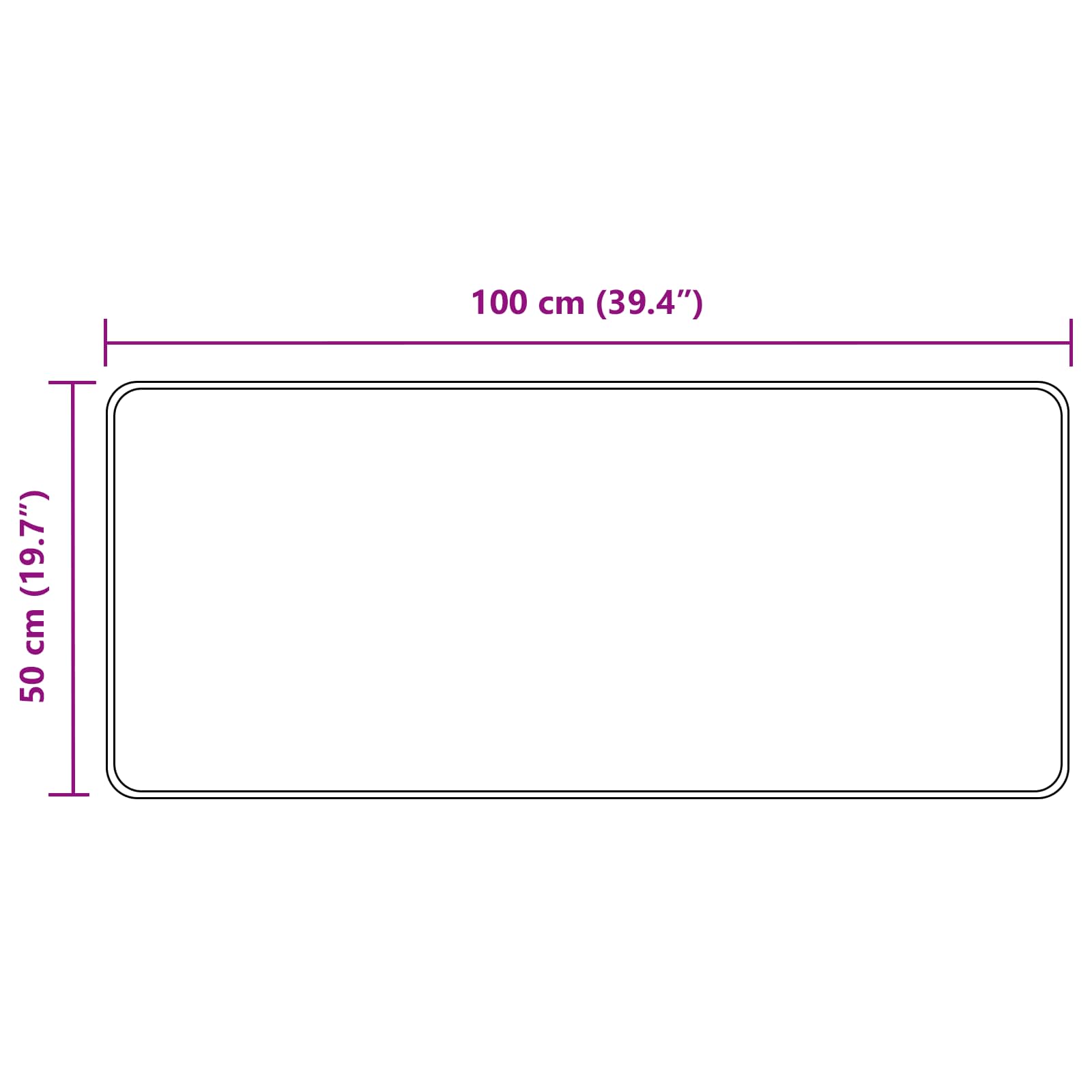 vidaXL Chodnik dywanowy MARSA piaskowy 50 x 100 cm Poliester i PVC