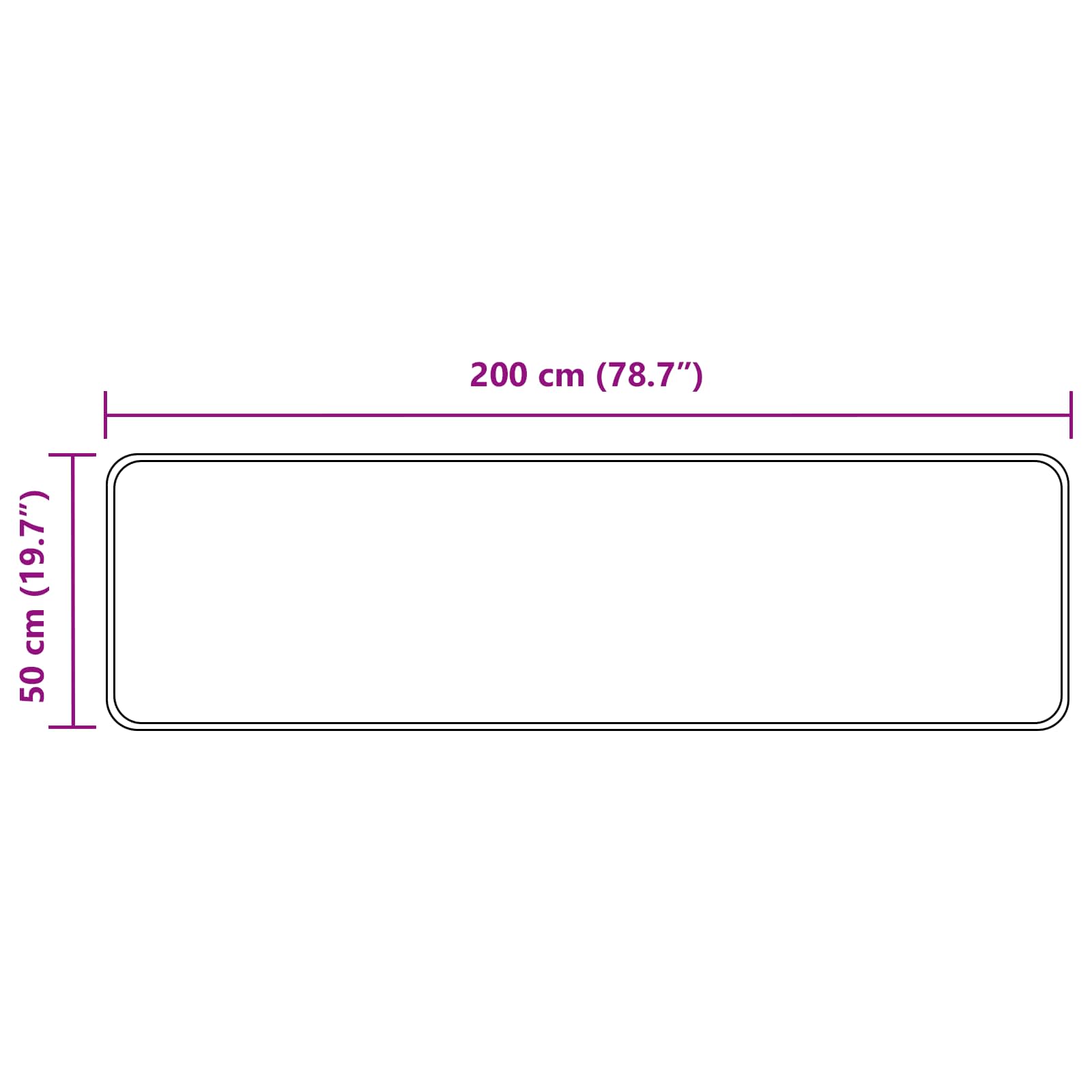 vidaXL Chodnik dywanowy MARSA piaskowy 50 x 200 cm Poliester i PVC