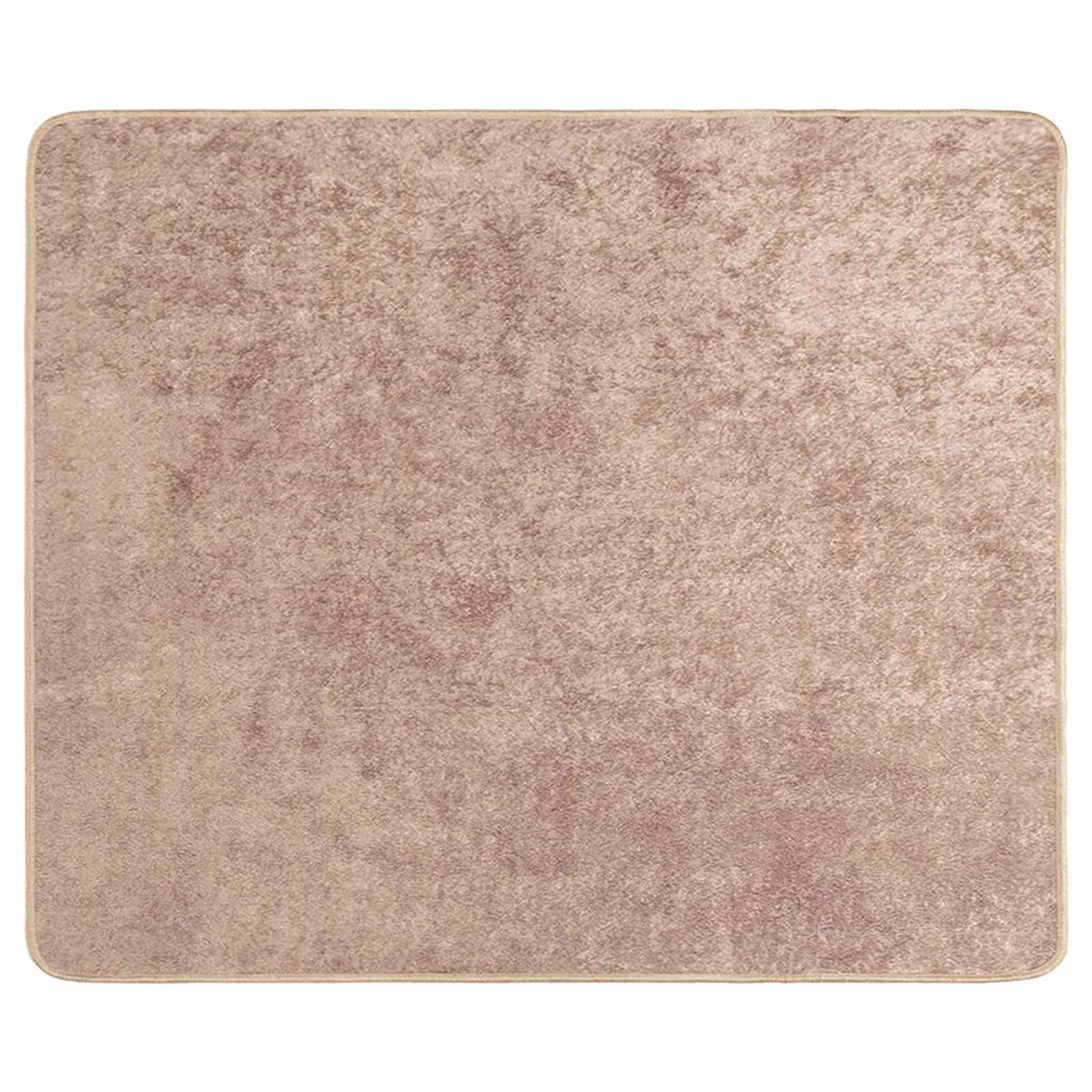 vidaXL Chodnik dywanowy MARSA piaskowy 80 x 100 cm Poliester i PVC