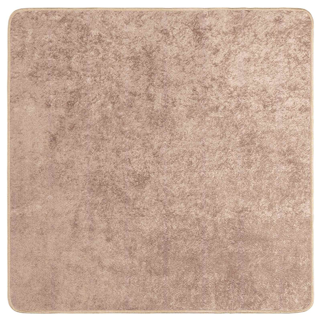 vidaXL Chodnik dywanowy MARSA piaskowy 100 x 100 cm Poliester i PVC
