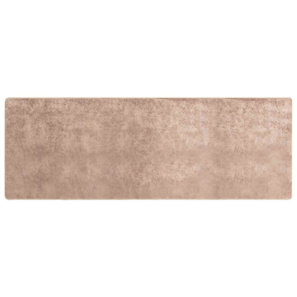vidaXL Chodnik dywanowy MARSA piaskowy 100 x 250 cm Poliester i PVC
