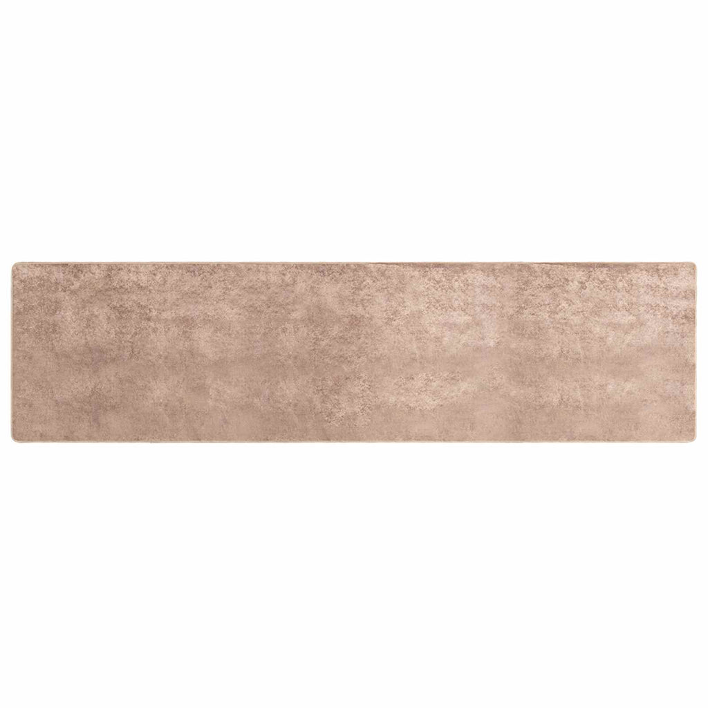 vidaXL Chodnik dywanowy MARSA piaskowy 100 x 450 cm Poliester i PVC