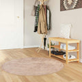 vidaXL Chodnik dywanowy MARSA piaskowy 120 x 120 cm Poliester i PVC