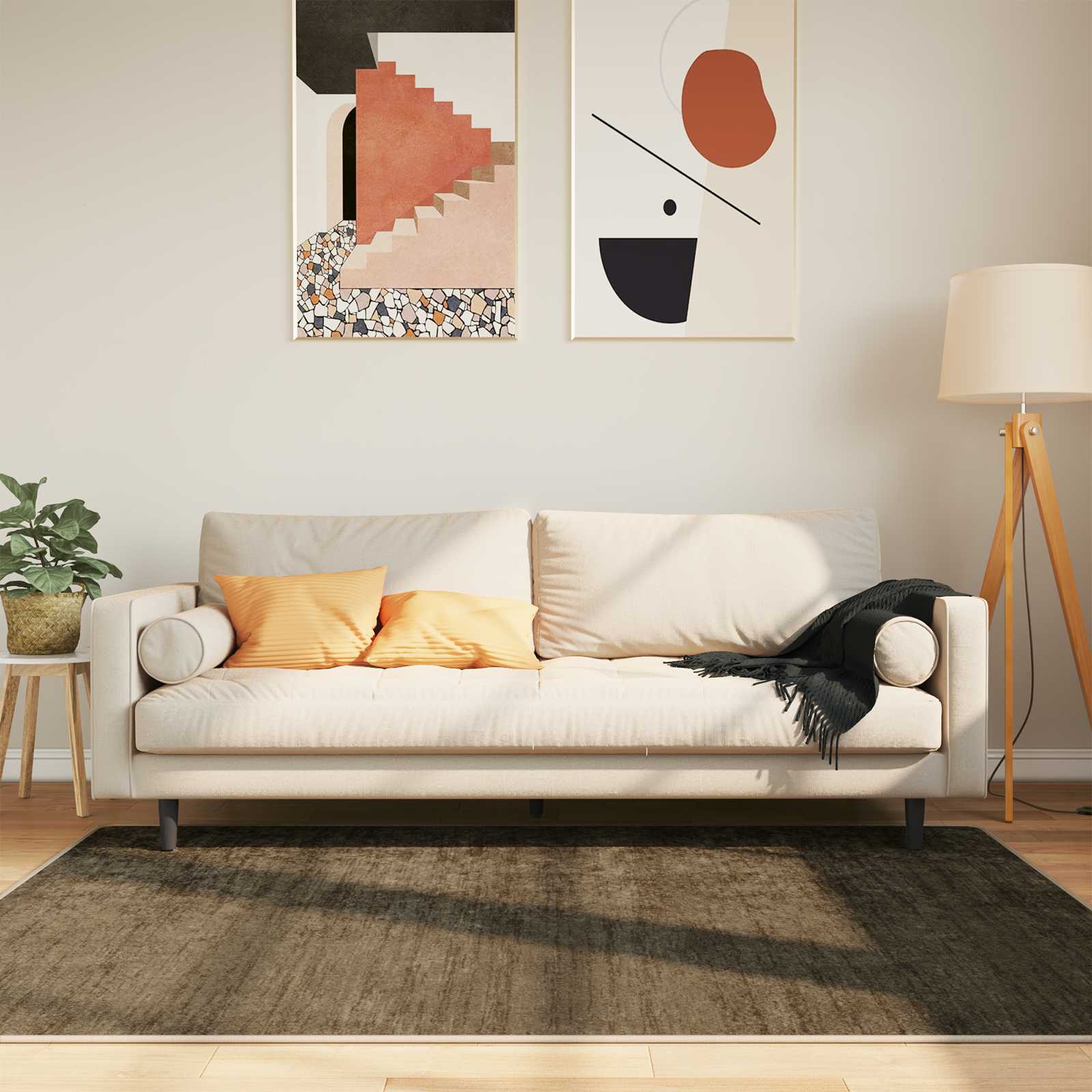 vidaXL Chodnik dywanowy MARSA Zielony leśny 120 x 170 cm