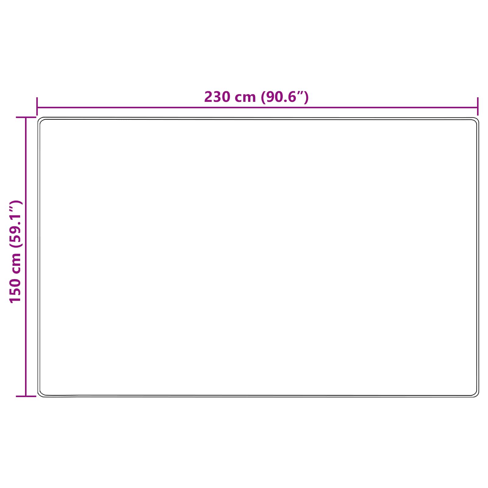vidaXL Chodnik dywanowy MARSA Zielony leśny 150 x 230 cm