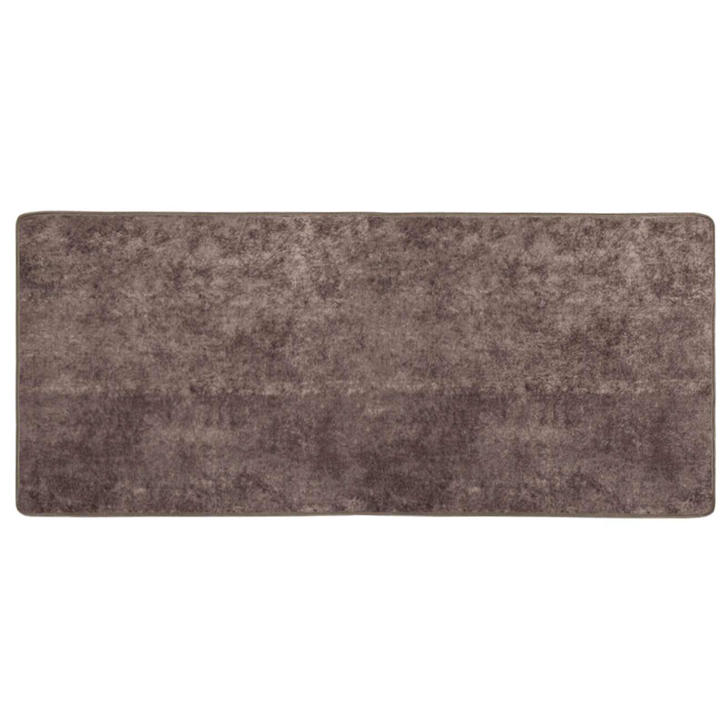 vidaXL Chodnik dywanowy MARSA Szary 50 x 100 cm Poliester i PVC