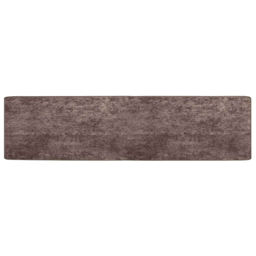 vidaXL Chodnik dywanowy MARSA Szary 50 x 200 cm Poliester i PVC