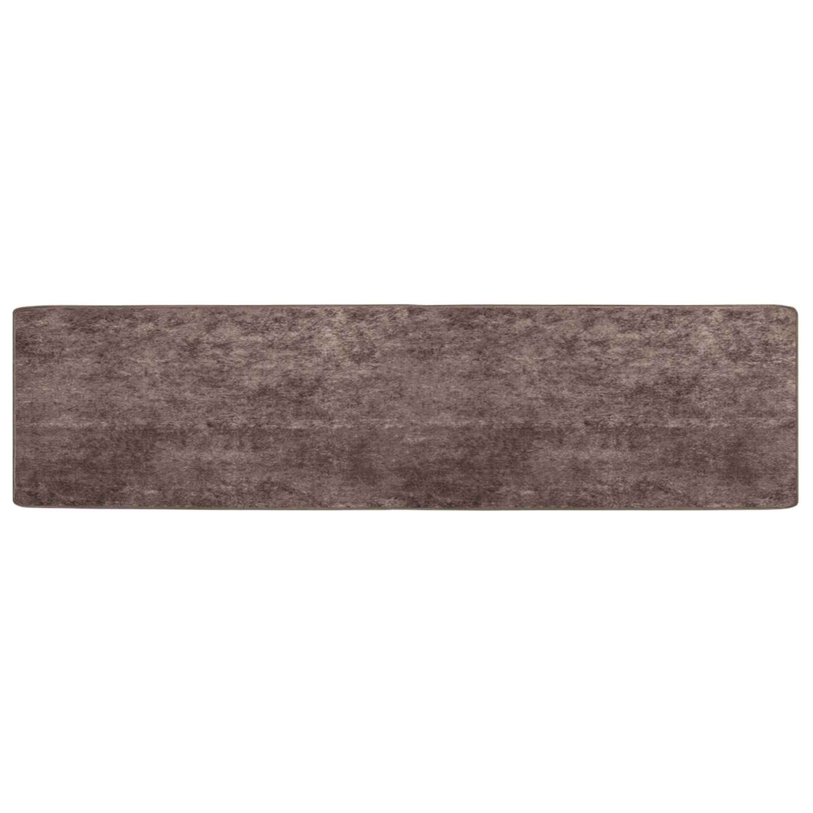 vidaXL Chodnik dywanowy MARSA Szary 50 x 200 cm Poliester i PVC