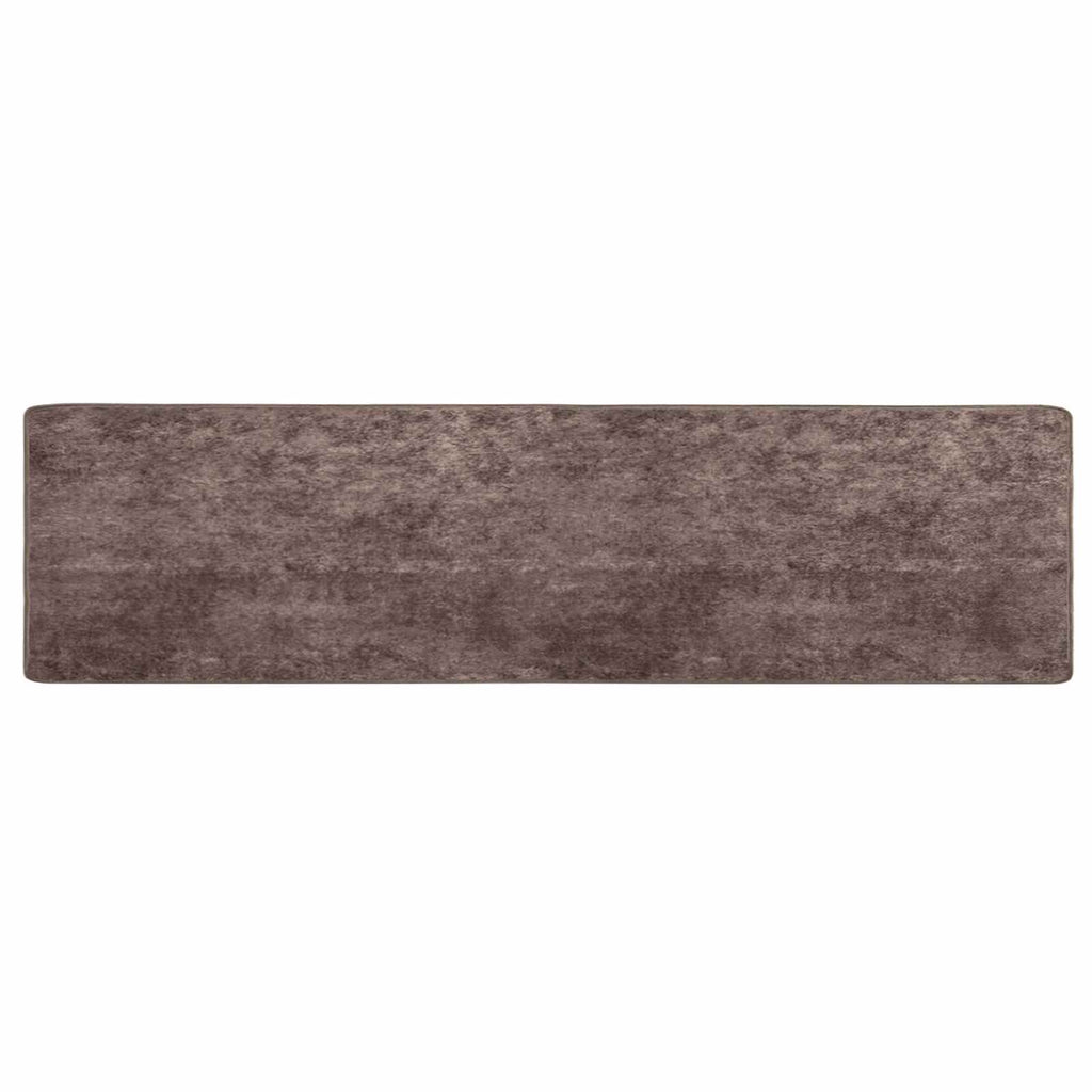 vidaXL Chodnik dywanowy MARSA Szary 80 x 400 cm Poliester i PVC