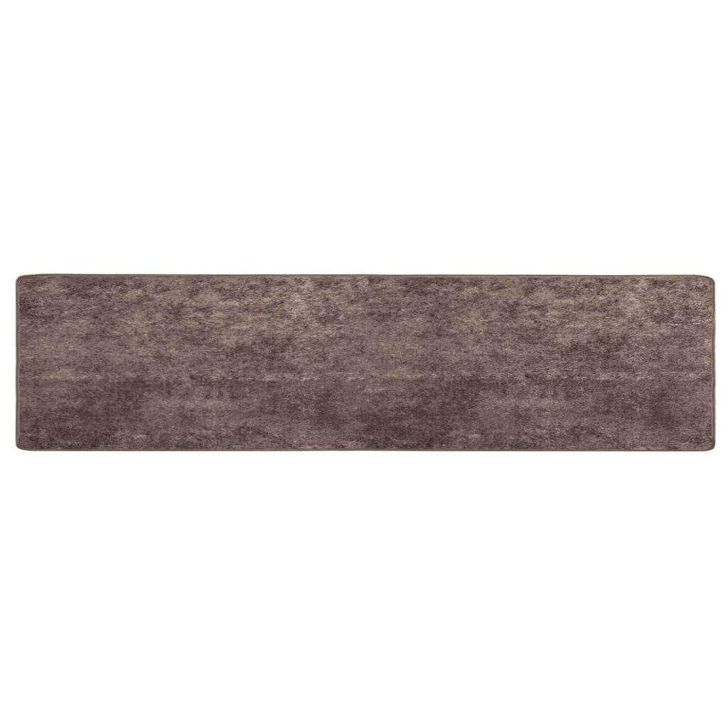 vidaXL Chodnik dywanowy MARSA Szary 80 x 450 cm Poliester i PVC