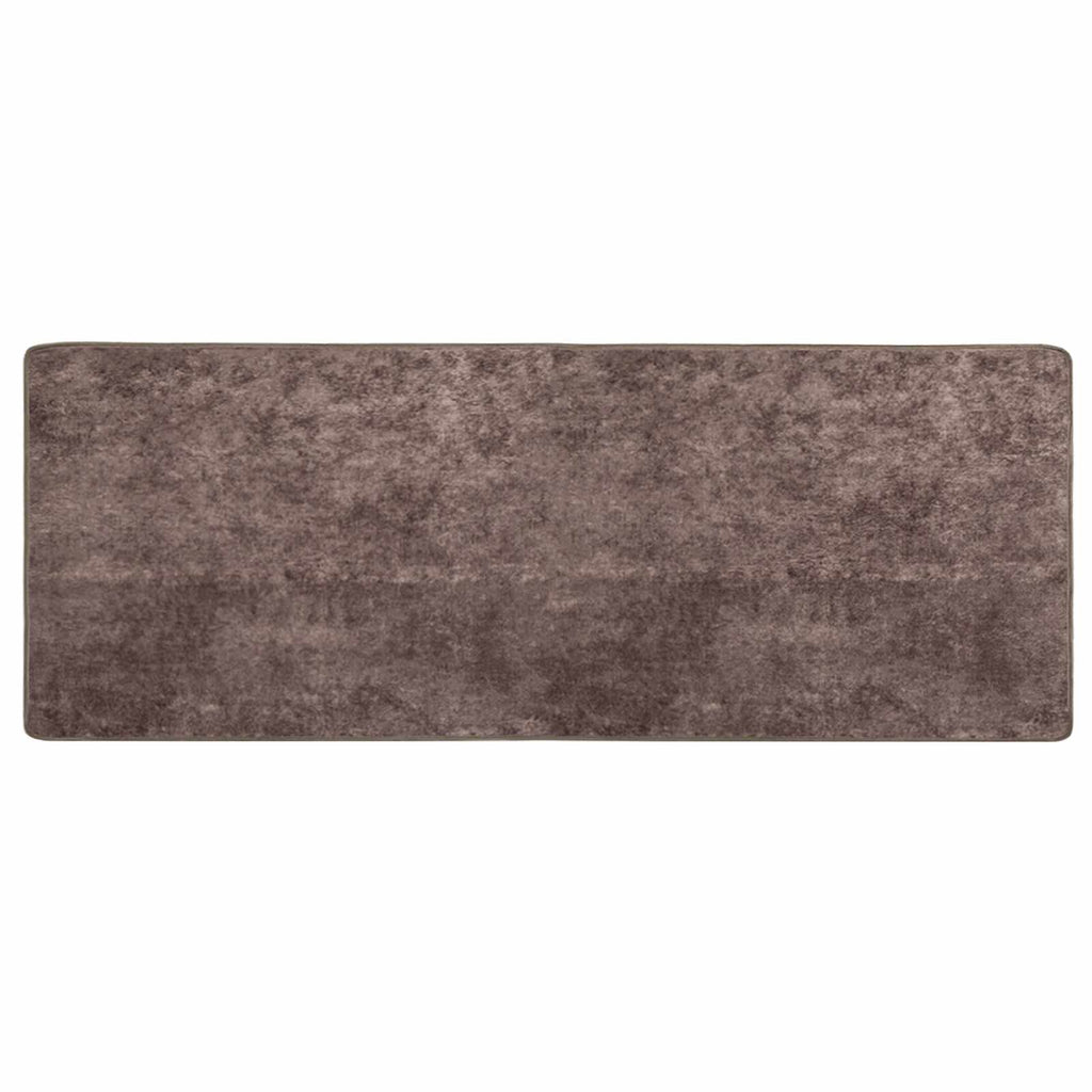 vidaXL Chodnik dywanowy MARSA Szary 100 x 250 cm Poliester i PVC