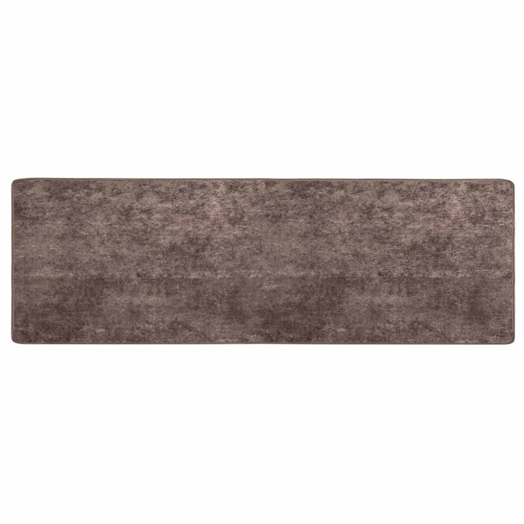 vidaXL Chodnik dywanowy MARSA Szary 100 x 300 cm Poliester i PVC